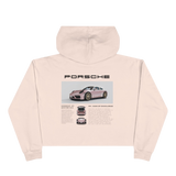 Pink Porsche Crop Hoodie