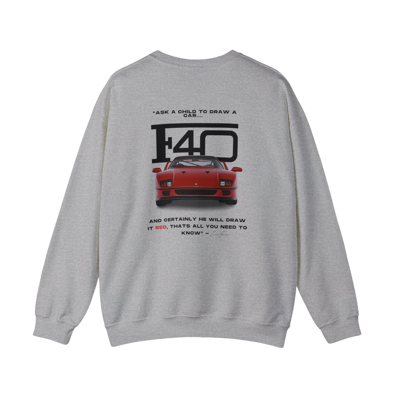 Red Ferrari F40 Sweatshirt