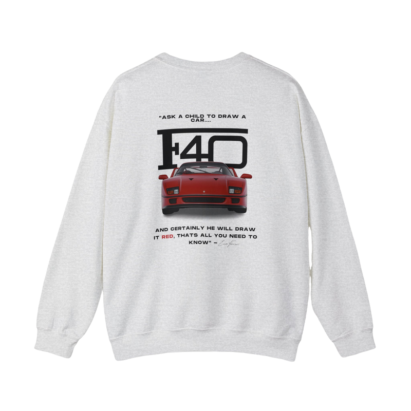 Red Ferrari F40 Sweatshirt