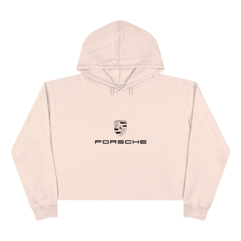 Pink Porsche Crop Hoodie