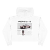 Pink Porsche Crop Hoodie